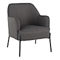 LumiSource Daniella Accent Chair, Black/Charcoal 1 thumbnail image