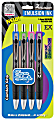Zebra® Z-Mulsion EX Retractable Pen, Medium Point, 1.0 mm, Black Barrel, Assorted Color Ink, Pack Of 4