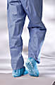Medline Non-skid Pro Spunbound Polypropylene Shoe Covers, XL, Blue, 100 Covers Per Box
