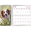 Brownline Dog Cover Pocket Planner - Monthly - 18 Month - July 2023 - December 2024 - Twin Wire - Pink - Vinyl - 6.5" Height x 3.5" Width - Reference Calendar, Pocket, Reminder Section, Compact, Notes Area - 1 Each 1 thumbnail image
