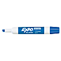 EXPO® Low-Odor Dry-Erase Markers, Chisel Point, Blue, Pack Of 12