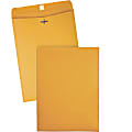 Quality Park 9 1/2" x 12 1/2" Manila Envelopes, 28 Lb, Gummed Closure Kraft Brown, Box Of 100