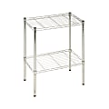 Honey-Can-Do Urban Steel Adjustable Industrial Shelving Unit, 2-Tiers, Chrome