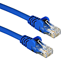 QVS 3-Pack 25ft 350MHz CAT5e/Ethernet Flexible Snagless Blue Patch Cord - First End: 1 x RJ-45 Male Network - Second End: 1 x RJ-45 Male Network - Patch Cable - Blue - 3 Pack