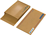 United States Post Office Expandable Mailer, 4" Expansion, 10-1/2" x 19", Kraft Brown