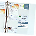 C-Line Business Card Holders Without Tabs, 8 1/8" x 11 1/4", 3-Hole Punched, Pack Of 10 1 thumbnail image