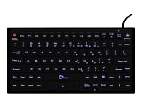 SIIG Industrial-/Medical-Grade Washable Backlit Wired Keyboard With Pointing Device, Black 1 thumbnail image