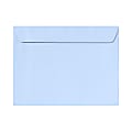 LUX Booklet 9" x 12" Envelopes, Gummed Seal, Baby Blue, Pack Of 500