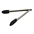Tablecraft Stainless-Steel Tongs, 12", Silver 1 thumbnail image