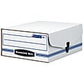 Bankers Box® Liberty® Binder Pak Storage Box, 4 3/4" x 9 3/4" x 11 7/8", 35% Recycled, White/Blue 1 thumbnail image
