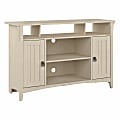 Bush® Furniture Salinas Tall TV Stand For 55" TVs, Antique White, Standard Delivery 1 thumbnail image