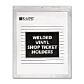 C-Line® Vinyl Shop Seal Ticket Holders, 8 1/2" x 11", Box Of 50 1 thumbnail image