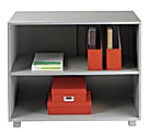 WorkPro® ModOffice™ Open Shelf Lateral Cabinet, 29"H x 36"W x 18"D, Gray