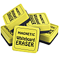 The Pencil Grip™ Magnetic Whiteboard Eraser, 2" x 2", Yellow, 12 Per Pack, Set Of 2 Packs 1 thumbnail image