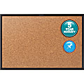 Quartet® Classic Cork Bulletin Board, 24" x 36", Aluminum Frame With Black Finish