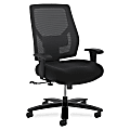 HON® Basyx Big & Tall Mid Back Task Chair, Black