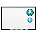 Quartet® Classic Magnetic Dry-Erase Whiteboard, 24" x 36", Aluminum Frame With Black Finish 1 thumbnail image