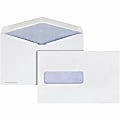 Quality Park Postage Saver Security Tint Window Envelopes - Booklet - #10 1/2 - 6" Width x 9 1/2" Length - 28 lb - Adhesive - White - Paper - 500 / Box 1 thumbnail image