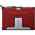 Urban Armor Gear ROGUE Carrying Case Tablet - Red, Black - Impact Resistant, Scratch Resistant, Abrasion Resistant, Drop Resistant, Slip Resistant - Aluminum, Rubber