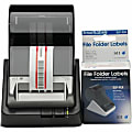 Seiko SLP-FLB White/Red File Folder Labels - Designed perfectly for labeling folders/assets in an Hospital, Office, Police Station, and many more. 1 thumbnail image