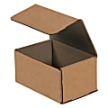 Partners Brand Corrugated Mailers, 6" x 4" x 3", Kraft, Pack Of 50
