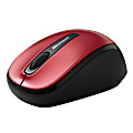 Microsoft 3500 Wireless Mobile Mouse - Wireless - Radio Frequency - Poppy Red - USB - Scroll Wheel - Symmetrical 1 thumbnail image
