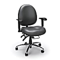 OFM 24-Hour Big And Tall Anti-Microbial Anti-Bacterial Task Chair, Charcoal/Black