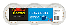 Scotch® Heavy-Duty Shipping Packing Tape, 1 -7/8" x 43-7/10 Yd., Pack Of 3 Rolls