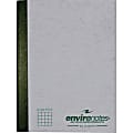 Roaring Spring 30% Recycled Composition Book, 7 1/2" x 9 3/4", Quadrille Ruled, 80 Sheets, Gray Mist