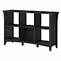 Bush Furniture Salinas 30"H 6-Cube Storage, Vintage Black, Standard Delivery