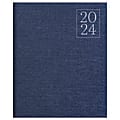 2024 TF Publishing Arts and Design Large Monthly Planner, 11” x 9”, Denim, January To December