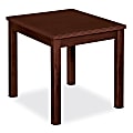 Basyx™ Veneer Occasional End Table, 20"H x 24"W x 20"D, Mahogany