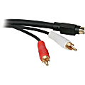 C2G 12ft Value Series S-Video + RCA Stereo Audio Cable - 12ft - Black