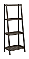 New Ridge Home Goods Dunnsville 60"H 4-Tier Leaning Ladder Bookcase, Espresso 1 thumbnail image