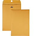 Quality Park Gummed Kraft Clasp Envelopes - Clasp - #68 - 7" Width x 10" Length - 28 lb - Gummed - Kraft - 100 / Box - Kraft 1 thumbnail image