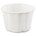 Genpak® Squat Paper Portion Cups, 1 Oz, White, 250 Cups Per Bag, Carton Of 20 Bags 1 thumbnail image