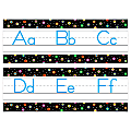 Creative Teaching Press Dots On Black Alphabet Bulletin Board Set, Traditional Manuscript