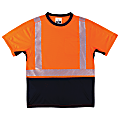 Ergodyne GloWear 8283BK Lightweight Performance Hi-Vis T-Shirt, 5X, Orange