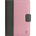 Belkin Carrying Case (Portfolio) Apple iPad mini Tablet - Pink - Bump Resistant, Scuff Resistant, Scratch Resistant - Chambray - 7.8" Height x 5.8" Width x 0.8" Depth