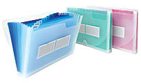 Office Depot® Brand 13-Pocket Accordion Expanding File, 9" Expansion, Letter Size, Assorted Colors (No Color Choice) 1 thumbnail image