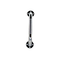 DMI® Textured Steel Bath And Shower Grab Bar, 12"H x 2"W x 3"D, Silver 1 thumbnail image