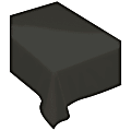 Amscan Rectangular Fabric Table Covers, 60" x 80", Jet Black, Pack Of 2 Table Covers 1 thumbnail image