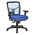 Office Star™ Pro-Line II® Air Mist Ergonomic Mesh Mid-Back Manager Chair, Blue 1 thumbnail image