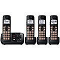 Panasonic KX-TG4734B DECT 6.0 1.90 GHz Cordless Phone - 1 x Phone Line - 4 x Handset - Answering Machine - Backlight 1 thumbnail image