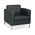 Office Star™ Wall Street Stand-Alone Arm Chair, Black