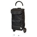 Dbest Shopping Bag Trolley Dolly, 110 Lb Capacity, 15"H x 13"W x 38"D, Black