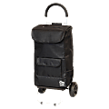 Dbest Shopping Bag Trolley Dolly, 110 Lb Capacity, 15"H x 13"W x 38"D, Black 1 thumbnail image