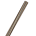 JAM Paper® Wrapping Paper, Striped, 25 Sq Ft, Black & Brown Kraft 1 thumbnail image