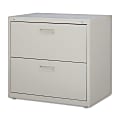Lorell® 30"W x 18-5/8"D Lateral 2-Drawer File Cabinet, Putty