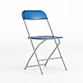 Flash Furniture HERCULES Series Premium Plastic Folding Chair, Blue/Gray 1 thumbnail image